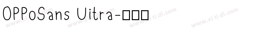 OPPoSans Uitra字体转换